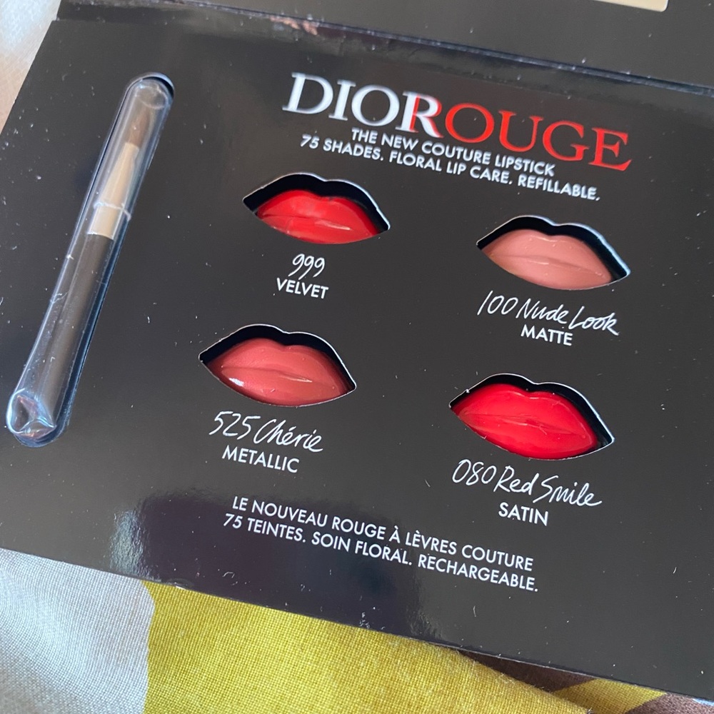DIOR ROUGE DIOR LIPSTICK SAMPLE CARD - Picture 2 of 2